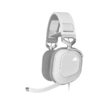 Audífonos Gamer Corsair HS80 RGB USB Wired Gaming Headset — Blanco, Dolby Audio 7.1 Surround