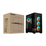Gabinete Gigabyte C500 PANORAMIC STEALTH  NEGRO  incluye 4 ventiladores 120mm  (ARGB)