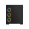 Gabinete Gigabyte C500 PANORAMIC STEALTH  NEGRO  incluye 4 ventiladores 120mm  (ARGB) - Imagen 3