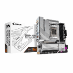 Placa madre Aorus, AM5, ATX, 4 DIMM DDR5, PCIe 5.0, 2x M.2, WIFI 7 - Bluetooth 5.4, X3D Turbo Mode 2.0, D5 Bionic Corsa, Q-Flash Plus, color blanco