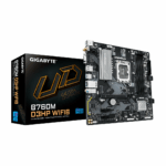 Placa madre Gigabyte, LGA 1700 M-ATX,4 DIMM DDR5, 2x M.2, 12ava-13ava y 14ava gen PCI Express 4.0. Wi-Fi 6 BLUETOOTH 5.3, Q-Flash Plus