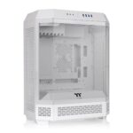 Gabinete The Tower 600 Snow/White/Win/SPCC/Tempered Glass*3/CT140 White Fan*2/Color Box/With Screen Metal Panel