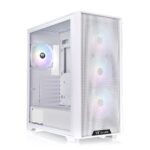 Gabinete H390 TG ARGB Snow /White/Win/SPCC/Tempered Glass*1/120mm ARGB SE Fan*4/PS-TTP-0750NNFABU-3/Brown Box/for SA