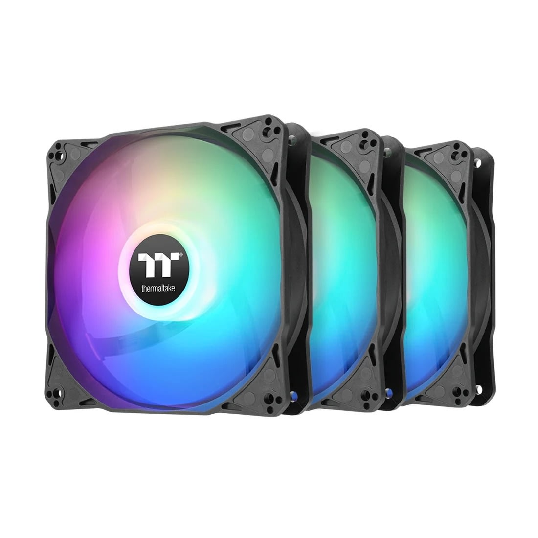 cl-f204-pl12sw-a-017058 Cooler de CPU LE120 ARGB Sync PC Cooling Fan Black 3 pack/Fan/12025/PWM 500~1500 RPM/ARGB Sync/L=900mm/Black - Imagen 1