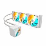 Watercooler Gigabyte, blanco, radiador 360mm, 3 fans, RGB - GP-GIGABYTE GME 360I