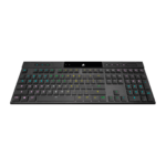 Teclado mecánico para juegos RGB ultradelgado K100 AIR WIRELESS, interruptores de teclas táctiles CHERRY MX Ultra Low Profile CH-913A01U-NA