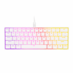 Teclado mecánico para juegos K65 RGB MINI 60% — CHERRY MX SPEED — Blanco CH-9194114-NA