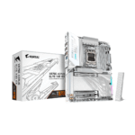 Placa madre Aorus, AM5, ATX, 4 DIMM DDR5, PCIe 5.0, 2x M.2, WIFI 7 MT7927, RZ738- Bluetooth 5.4, X3D Turbo Mode 2.0, D5 Bionic Corsa, color blanco