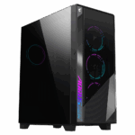 Gabinete Aorus C500 GLASS NEGRO, optimizado AIRFLOW DESIG incluye 4 ventiladores 120mm   (ARGB & PWM)